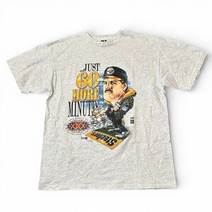 Bill Cowher XL 1996 Vintage Single Stitch Super Bowl XXX T-Shirt Caricature Rare